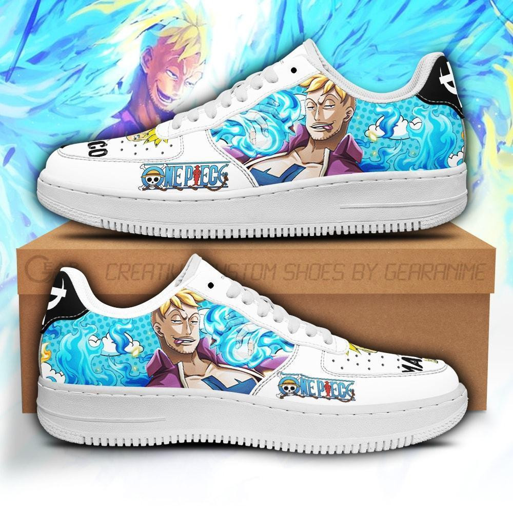 The Phoenix Marco Custom Anime Low-Top Leather Sneakers