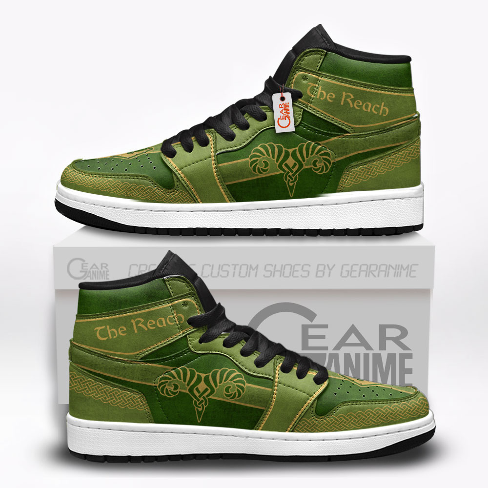 The Reach Custom Gaming High-Top Leather Sneakers Elder Scrolls Custom Shoes