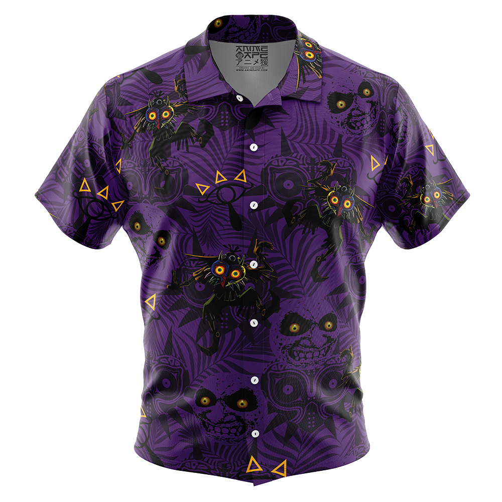 the Skull Kid Majora’s Mask Legend of Zelda Button Up Hawaiian Shirt