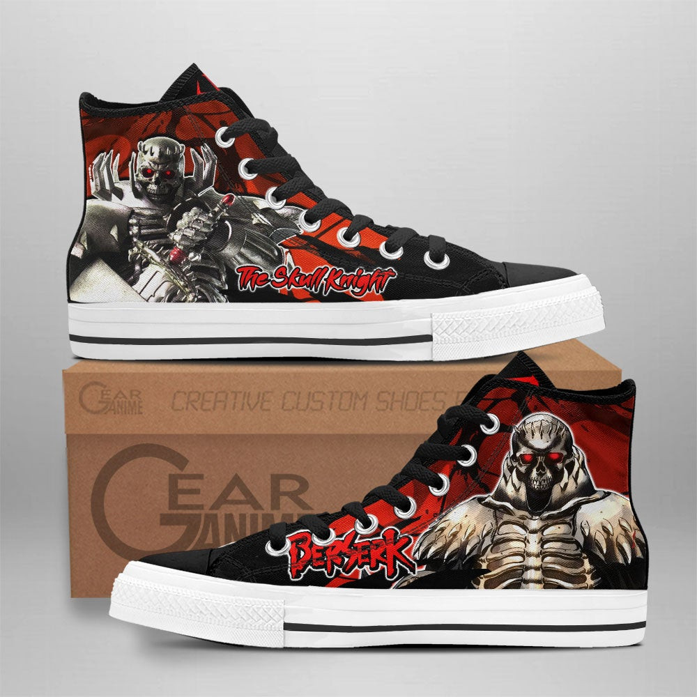 The Skull Knight Custom Anime High-Top Canvas Shoes NTT221