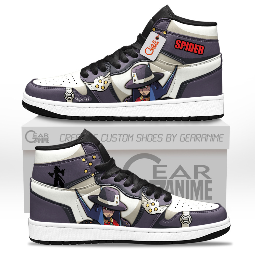 The Spider Boss Custom Gaming High-Top Leather Sneakers Mega Man X Shoes