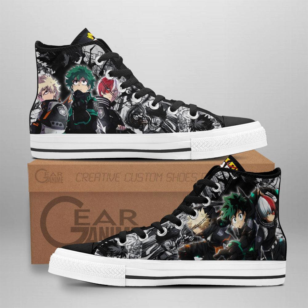 Three Musketeers Custom Anime High-Top Canvas Shoes TT2708