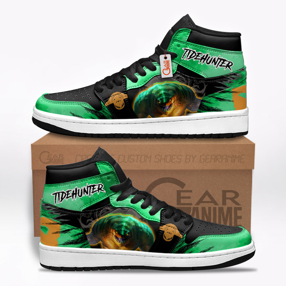 Tidehunter Custom Gaming High-Top Leather Sneakers For Dota 2 Fans