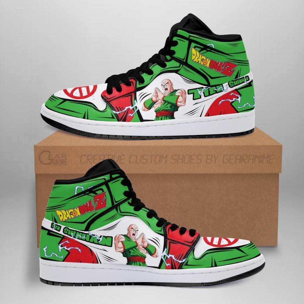 Tien Shinhan Custom Anime High-Top Leather Sneakers