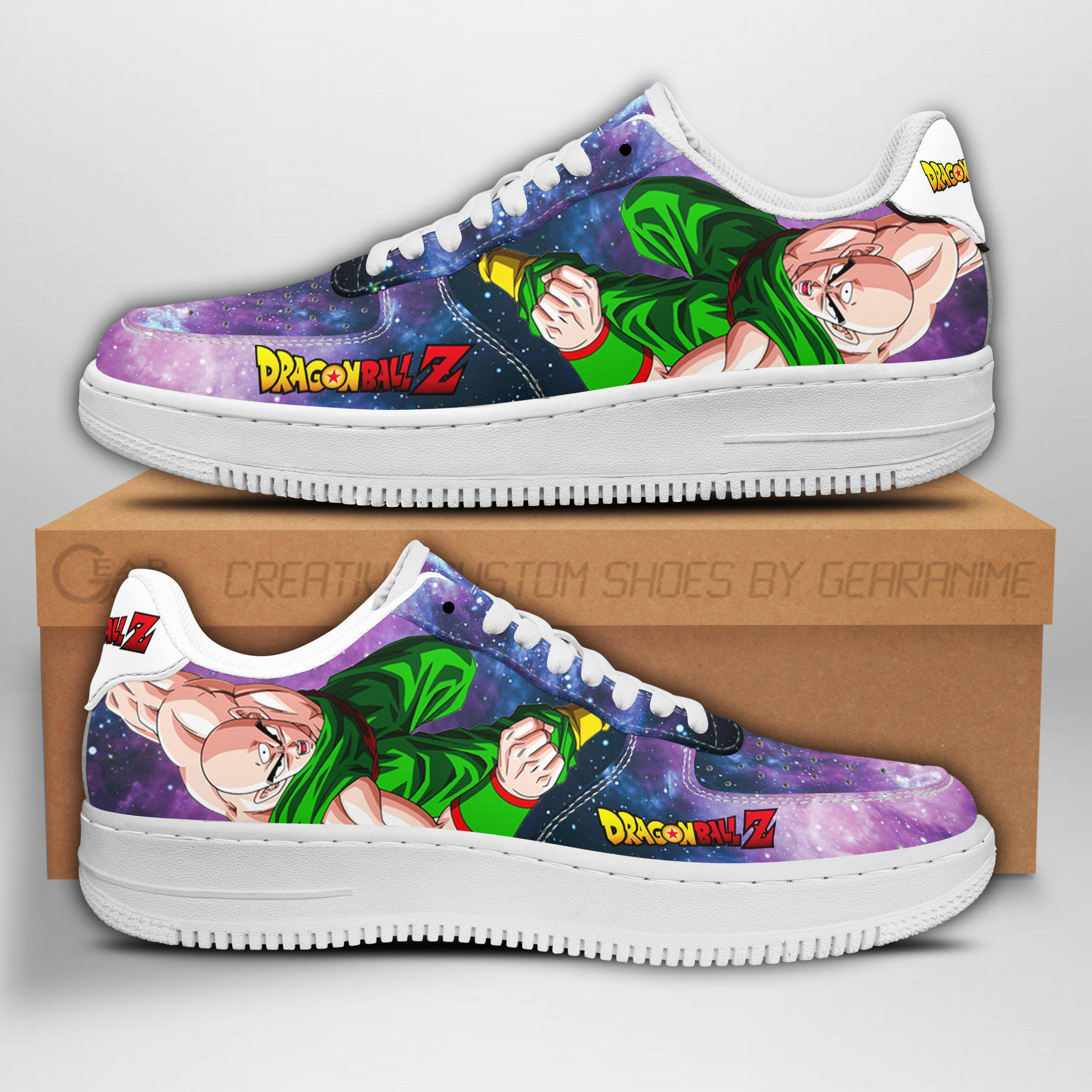 Tien Shinhan Custom Anime Low-Top Leather Sneakers