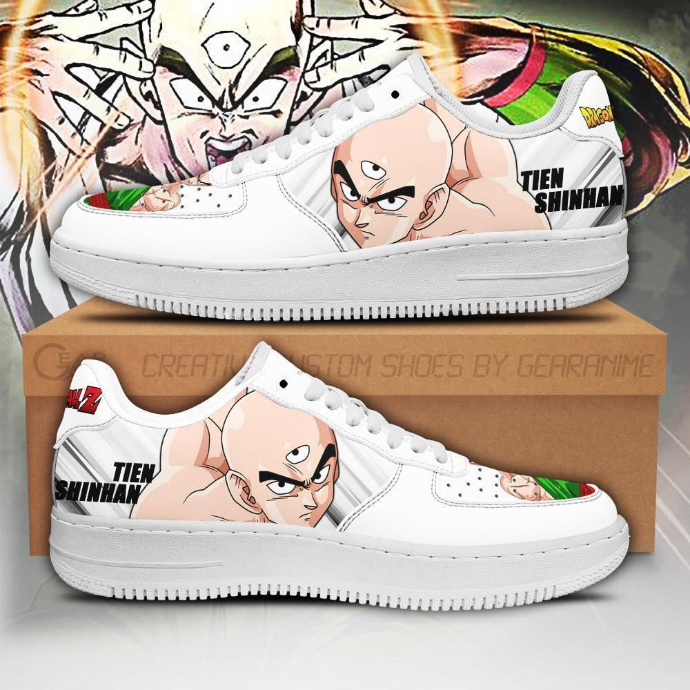 Tien Shinhan Custom Anime Low-Top Leather Sneakers