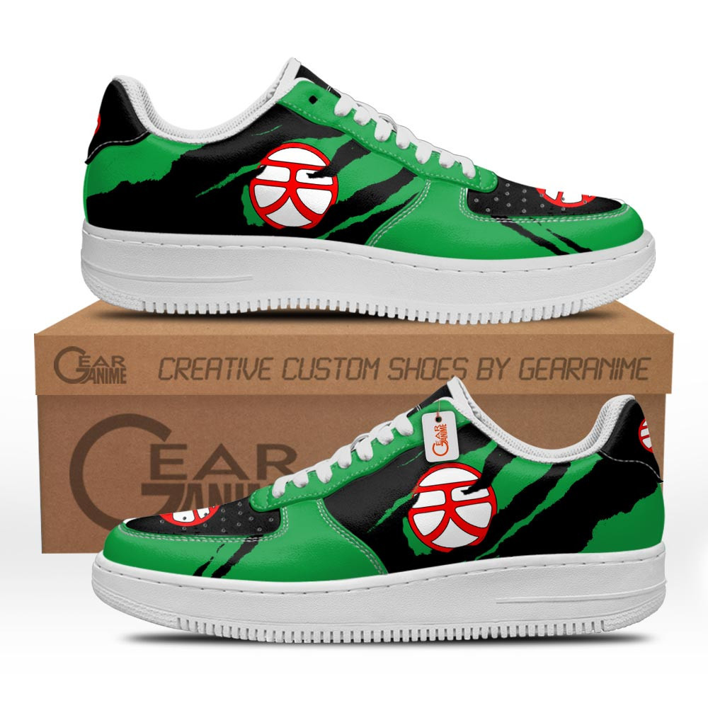 Tien Shinhan Symbol Custom Anime Low-Top Leather Sneakers
