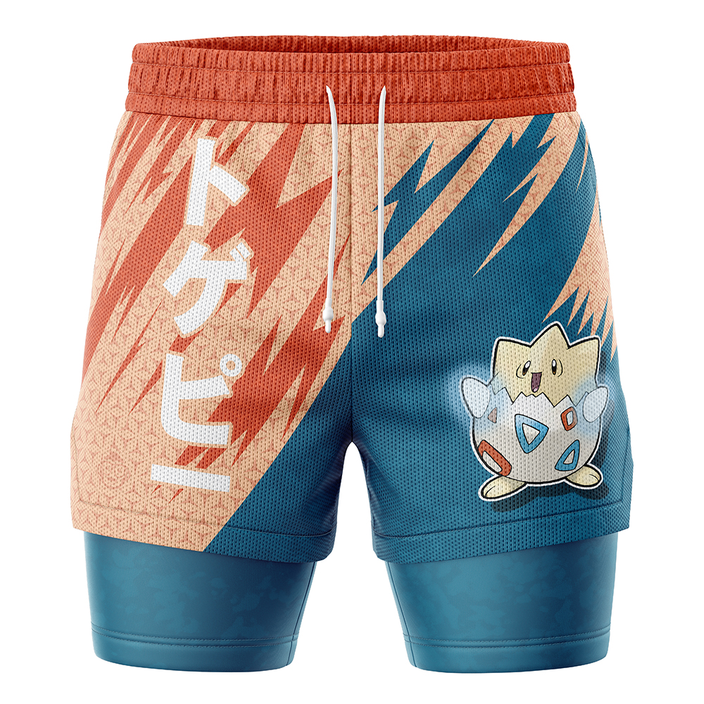 Togepi Attack V1 Pokemon 2-in-1 Performance Shorts