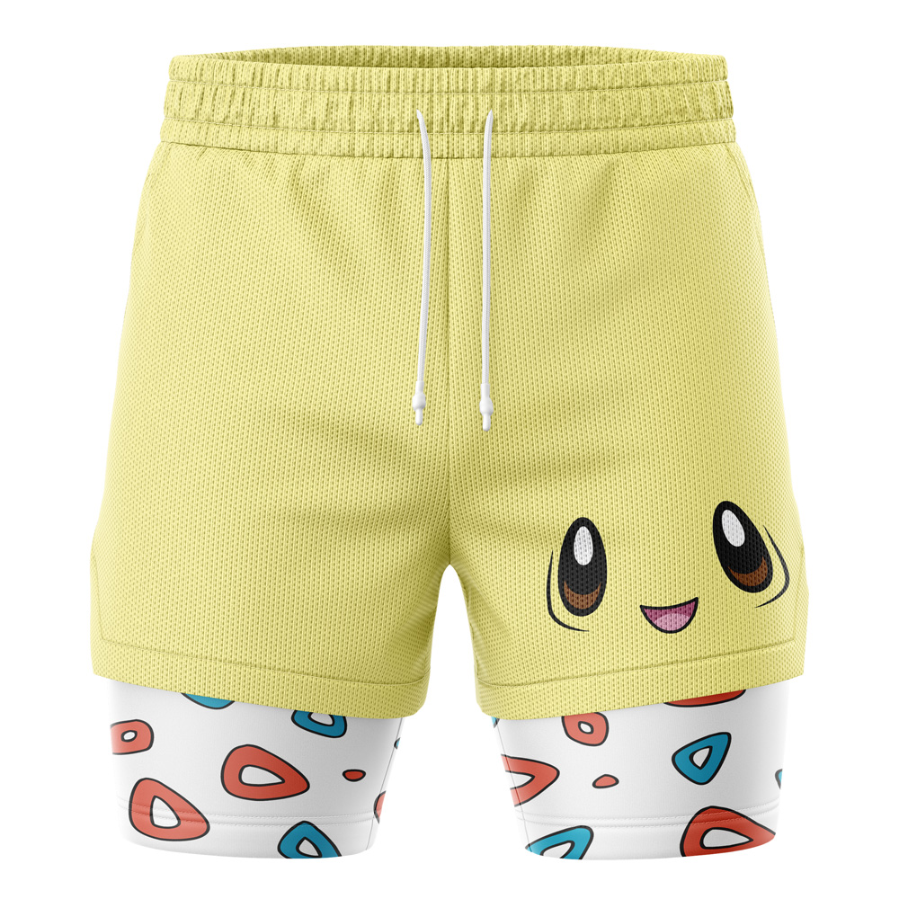 Togepi Face Pokemon 2-in-1 Performance Shorts