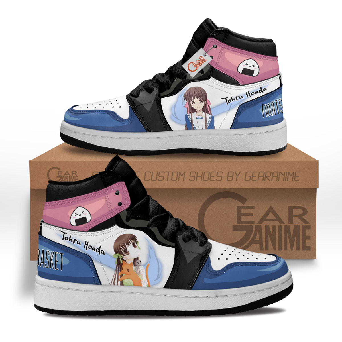 Tohru Honda Custom Anime Kids High-Top Leather Sneakers MV1302
