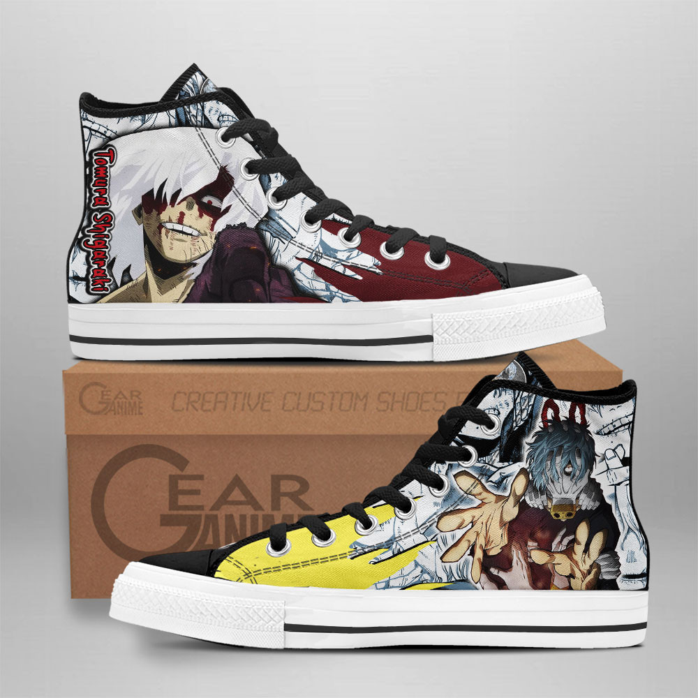 Tomura Shigaraki Custom Anime High-Top Canvas Shoes NTT291