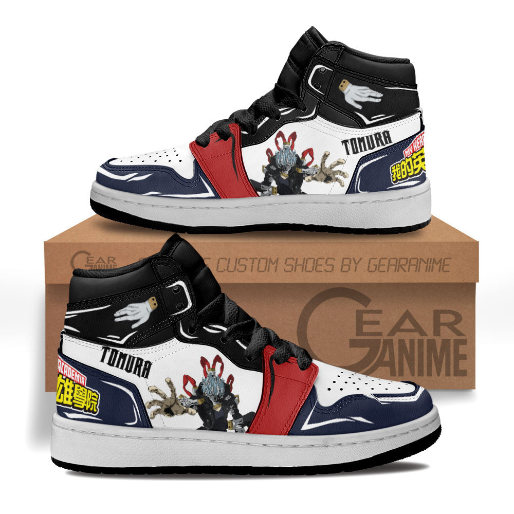 Tomura Shigaraki Custom Anime Kids High-Top Leather Sneakers