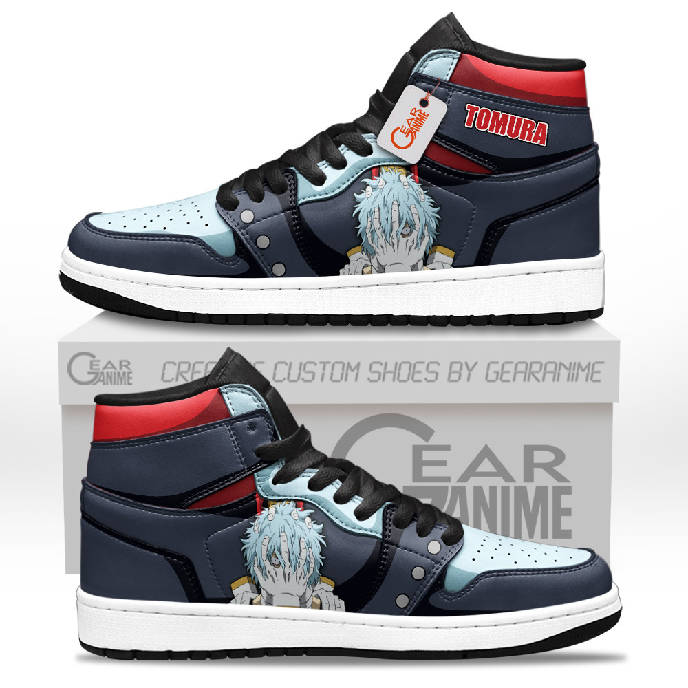 Tomura Shigaraki High-Top Leather Sneakers Custom Name