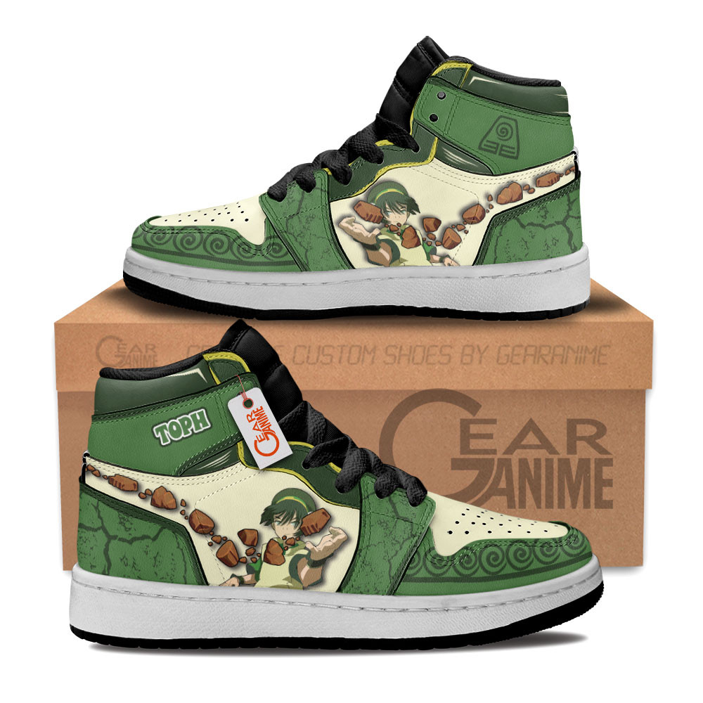 Toph Beifong Custom Anime Kids High-Top Leather Sneakers