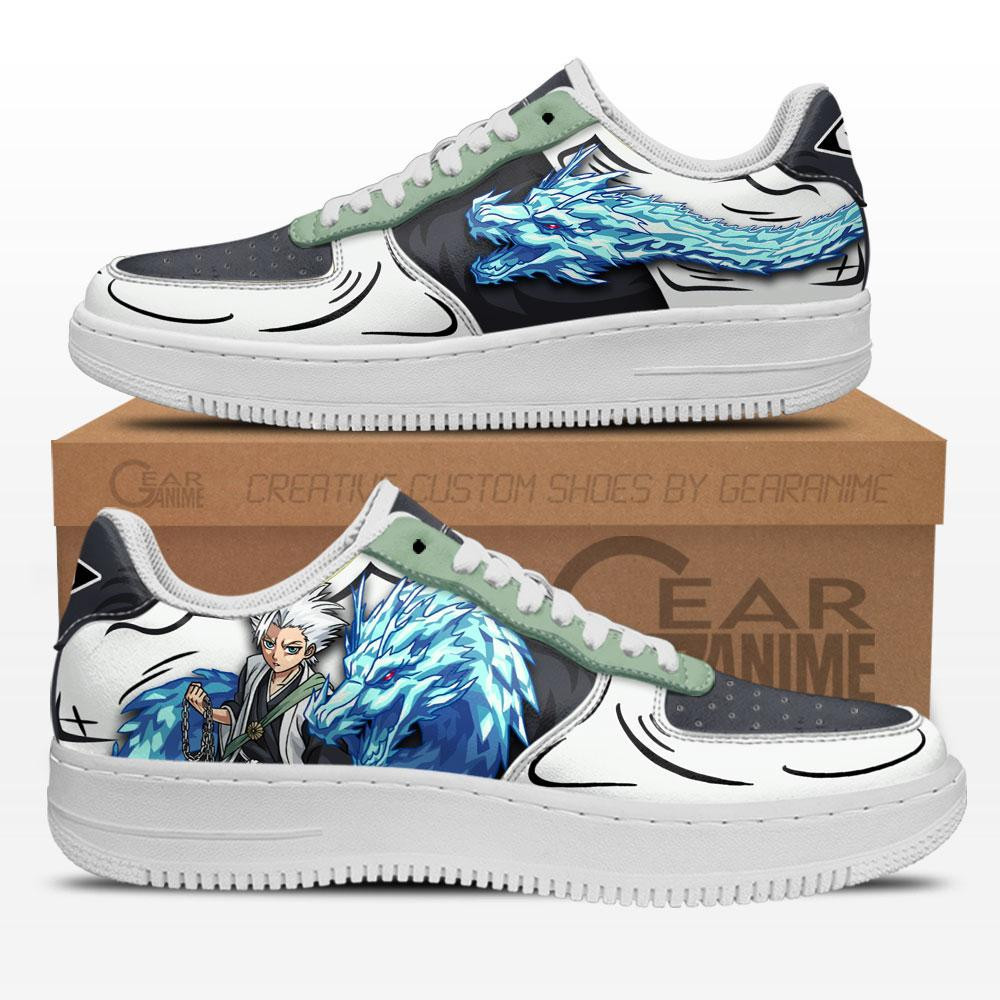 Toshiro Hitsugaya Custom Anime Low-Top Leather Sneakers