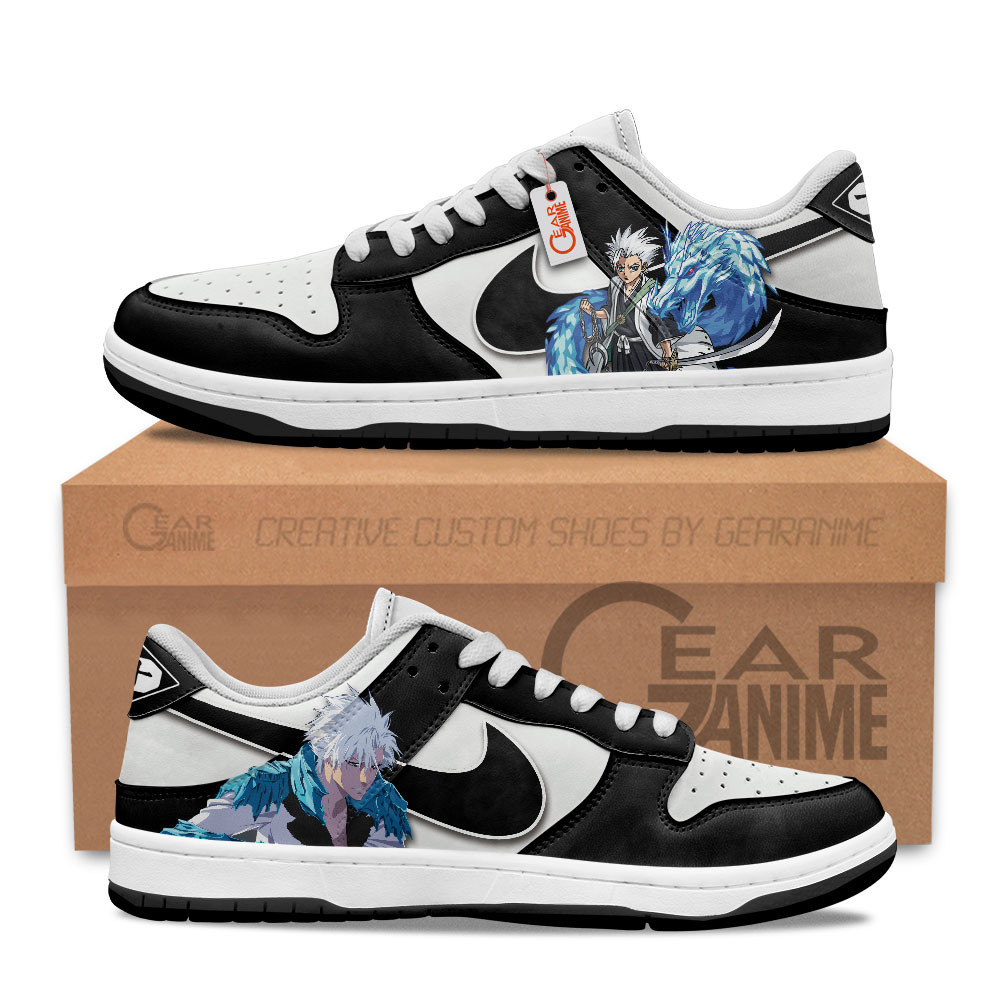 Toshiro Hitsugaya Custom Anime Low-Top Skate Sneakers