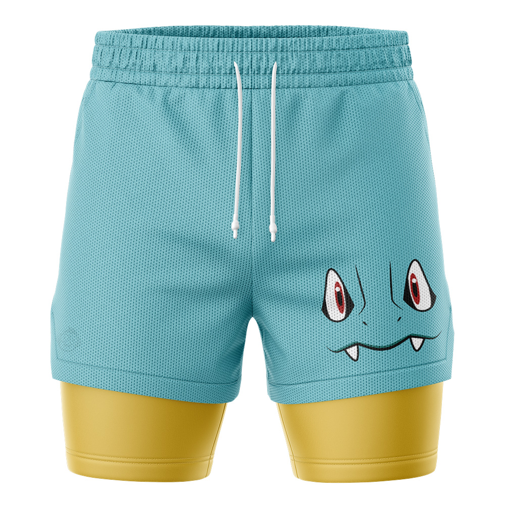 Totodile Face Pokemon 2-in-1 Performance Shorts