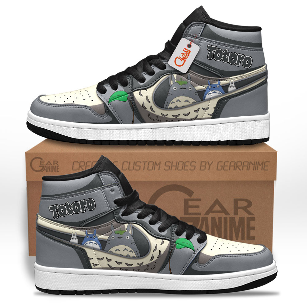 Totoro and Friends Custom Anime High-Top Leather Sneakers