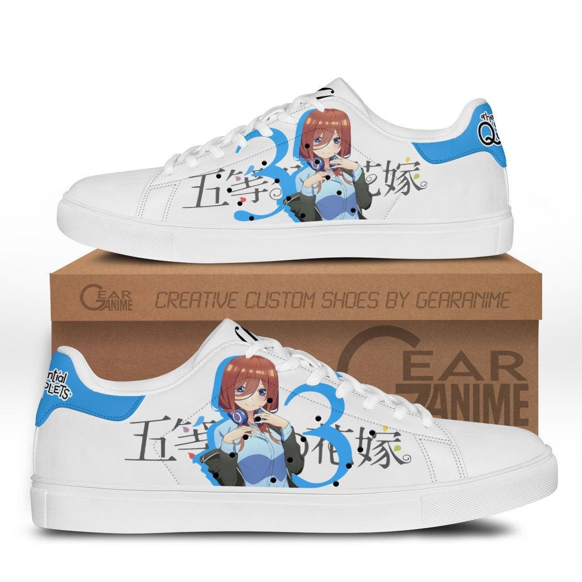 Toubun Miku Nakano Custom Anime Classic Court Shoes
