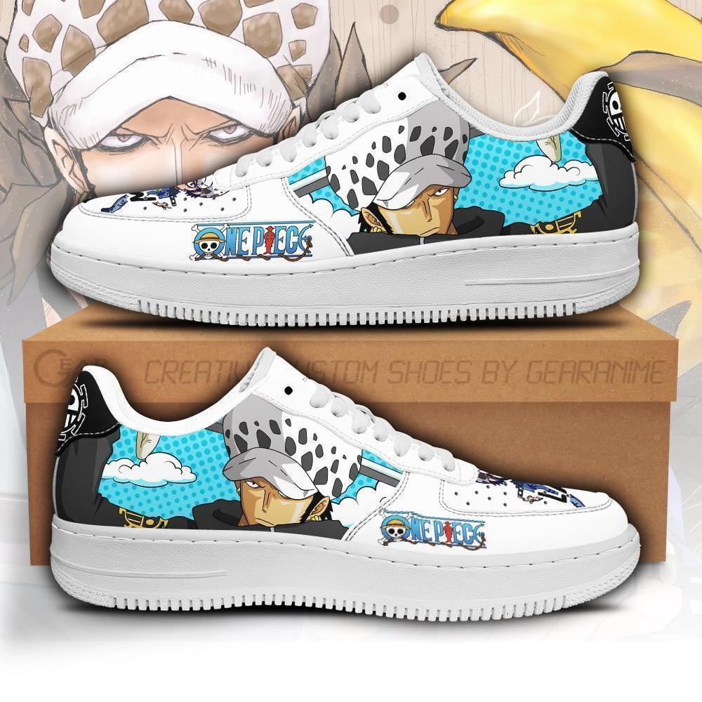 Trafalgar D. Water Law Custom Anime Low-Top Leather Sneakers