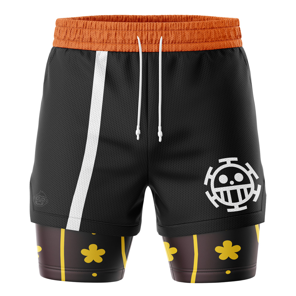 Trafalgar Law Wano Arc One piece 2-in-1 Performance Shorts