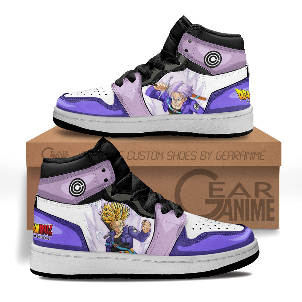 Trunks Custom Anime Kids High-Top Leather Sneakers