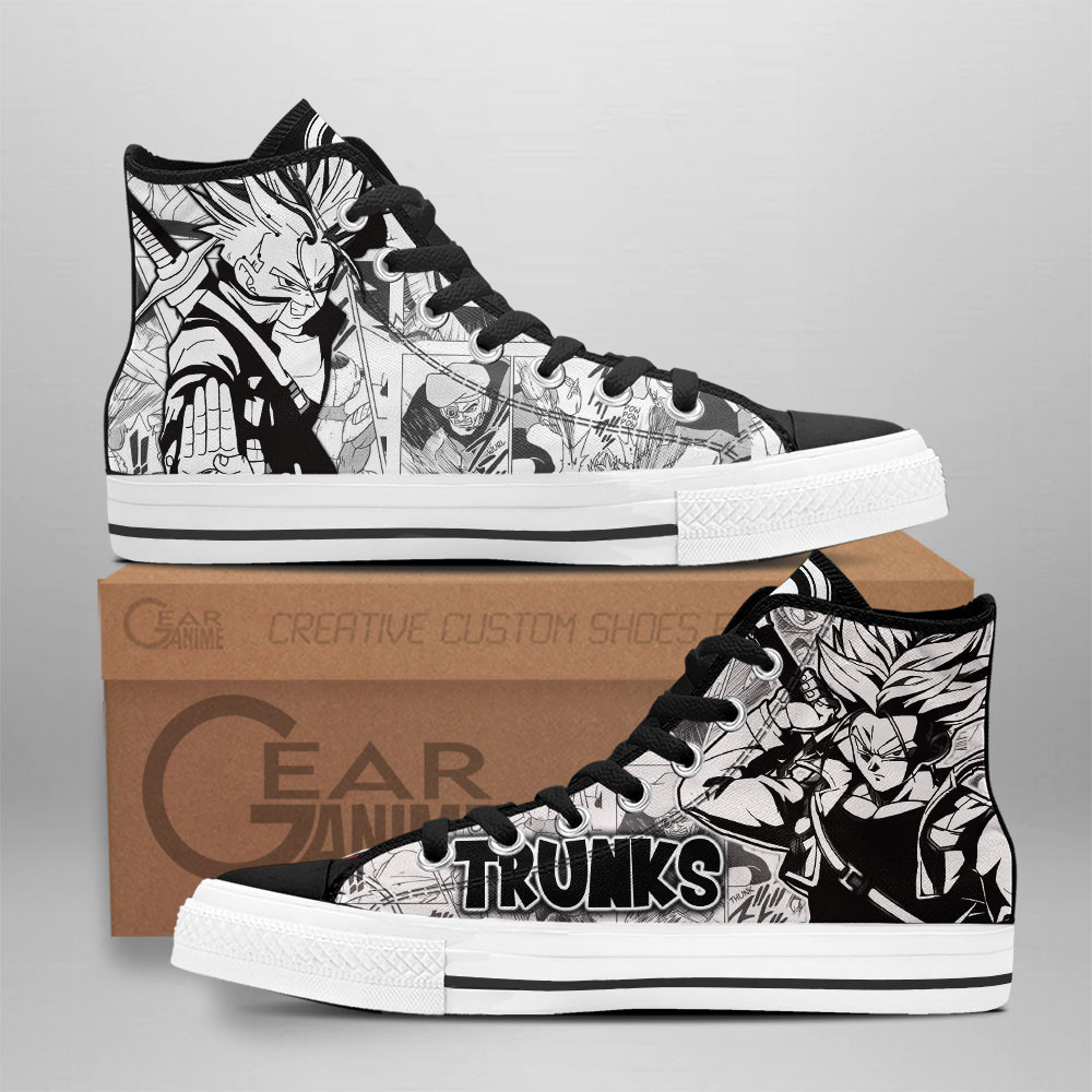 Trunks Super Saiyan Custom Anime High-Top Canvas Shoes