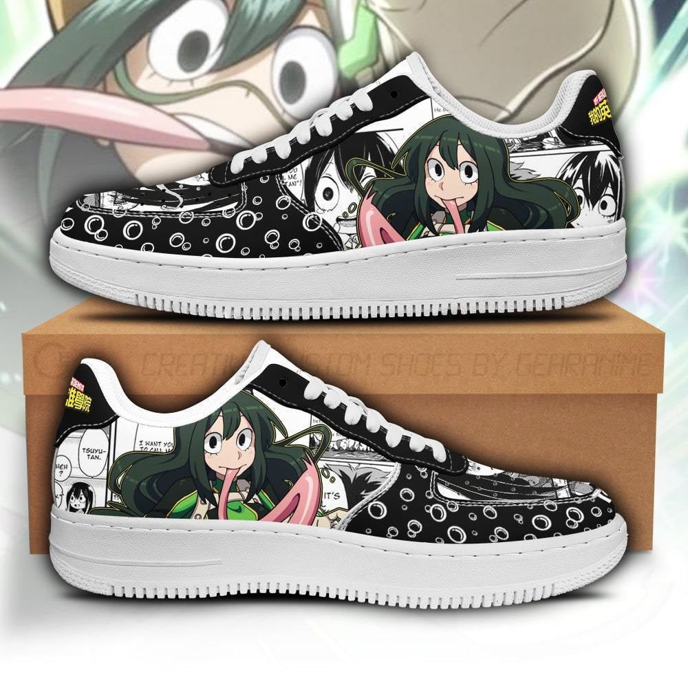 Tsuyu Asui Custom Anime Low-Top Leather Sneakers