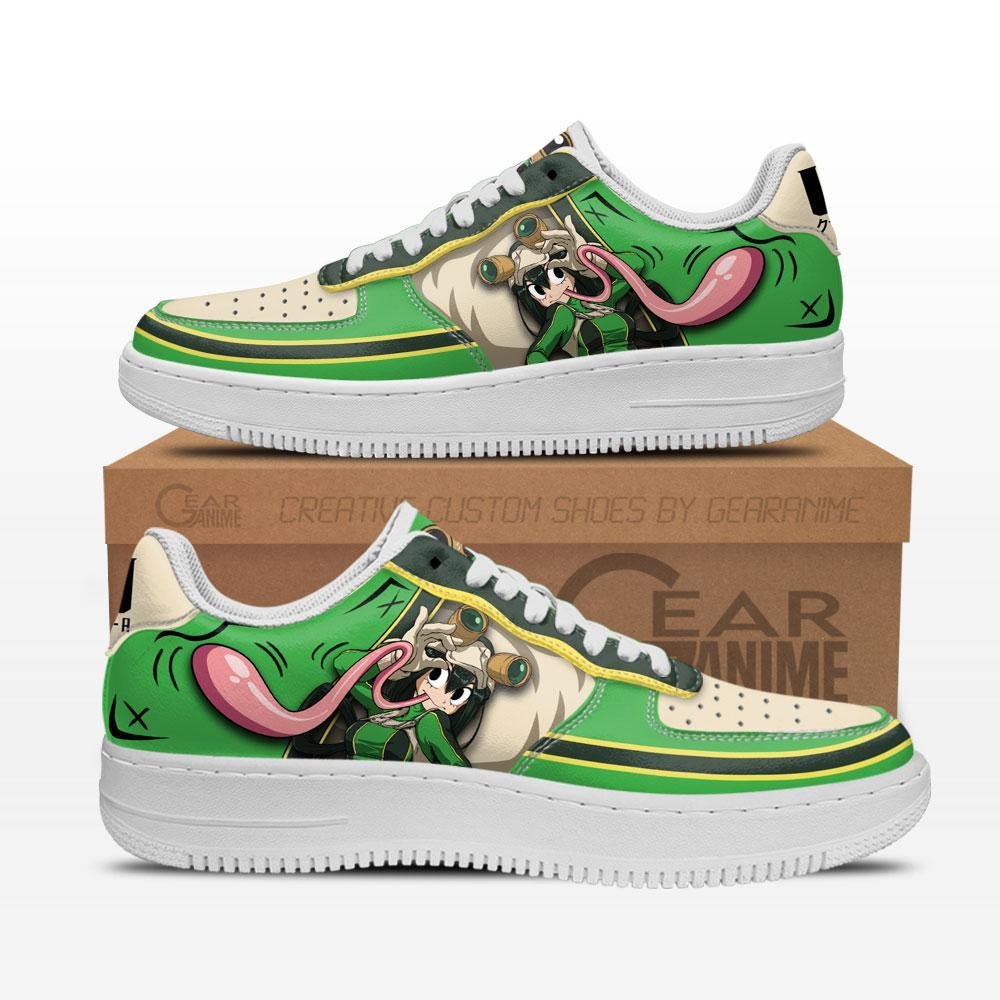 Tsuyu Asui Custom Anime Low-Top Leather Sneakers