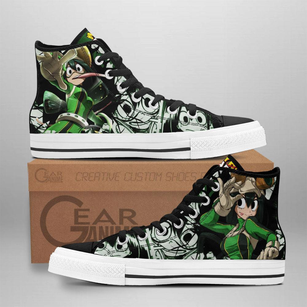 Tsuyu Asui Froppy Custom Anime High-Top Canvas Shoes TT2708