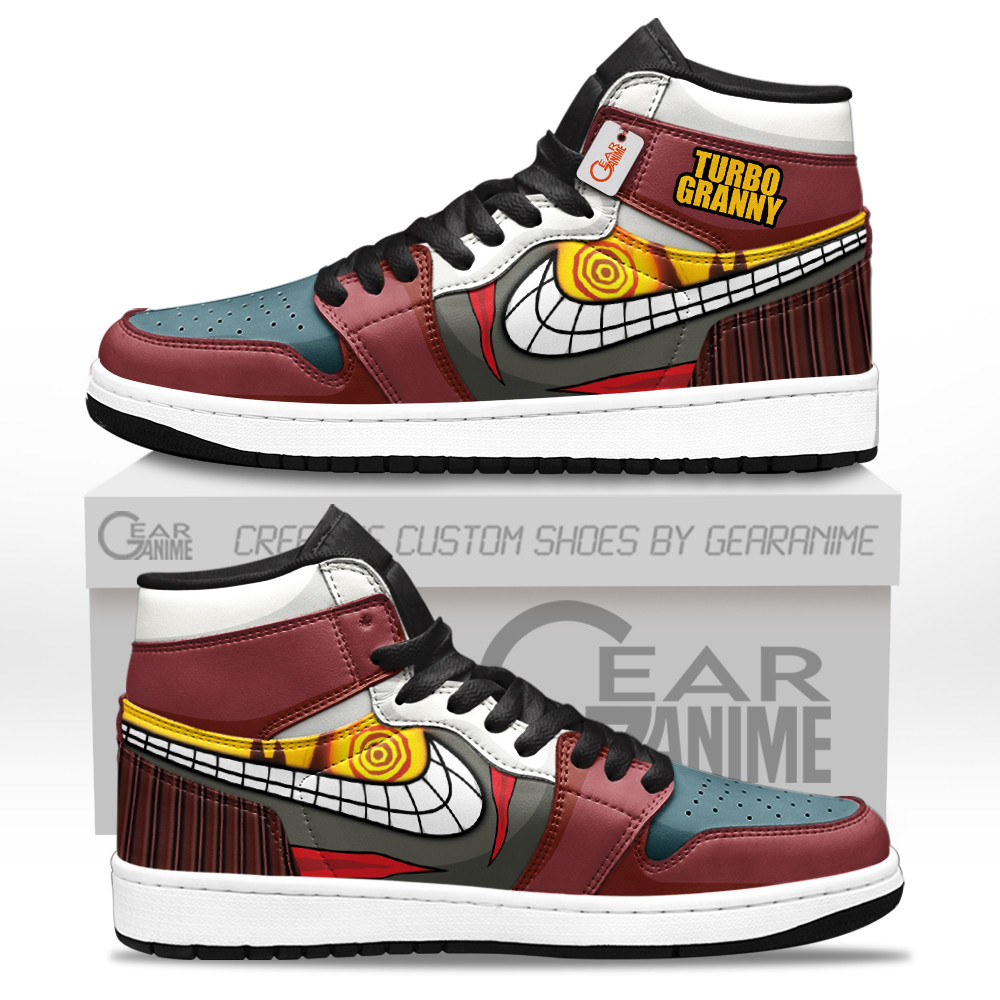 Turbo Granny Custom Anime High-Top Leather Sneakers Name Anime Shoes