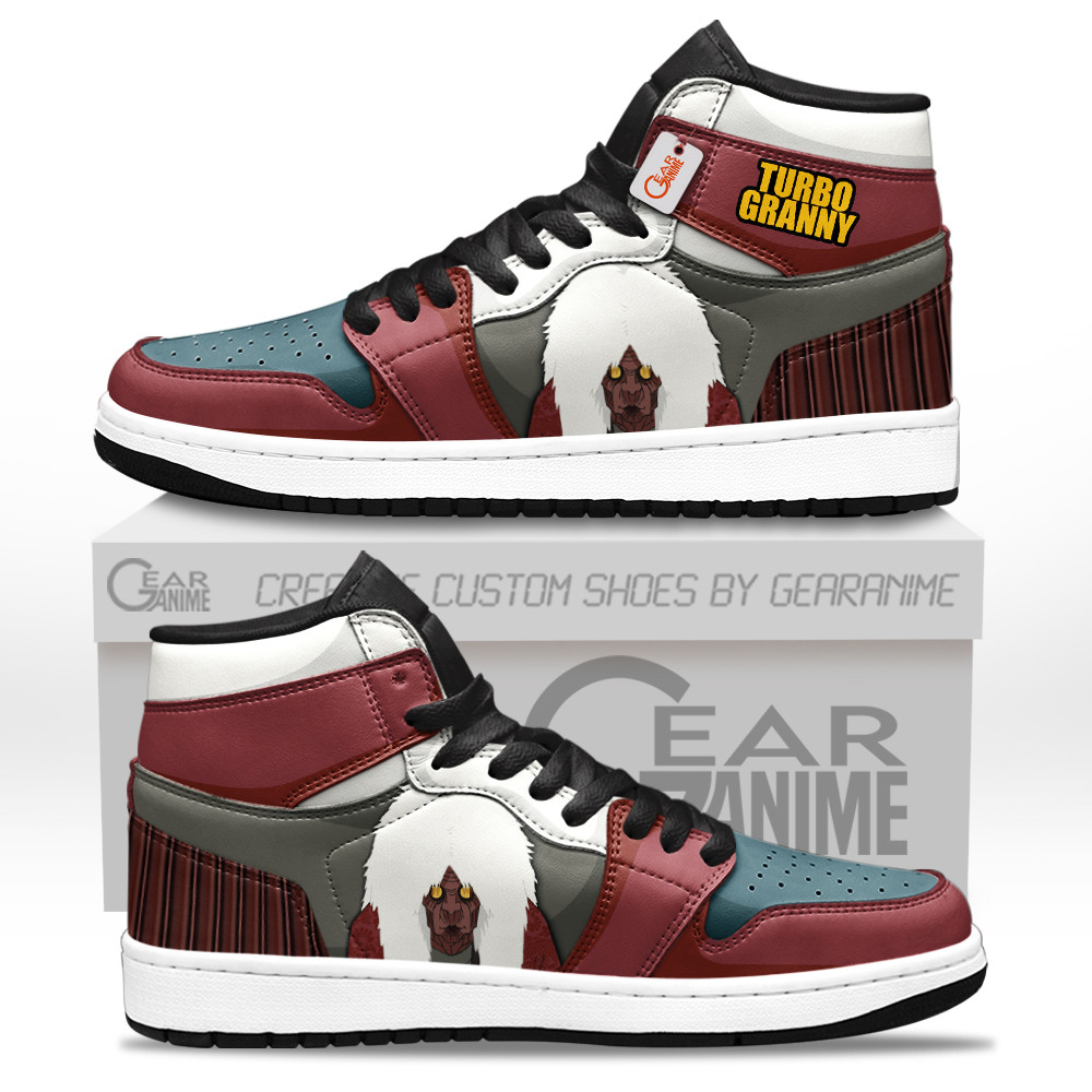 Turbo Granny High-Top Leather Sneakers Custom Name