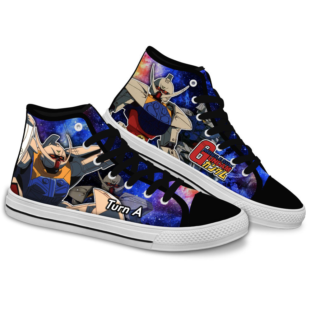 Turn A Gundam Custom Anime High-Top Canvas Shoes