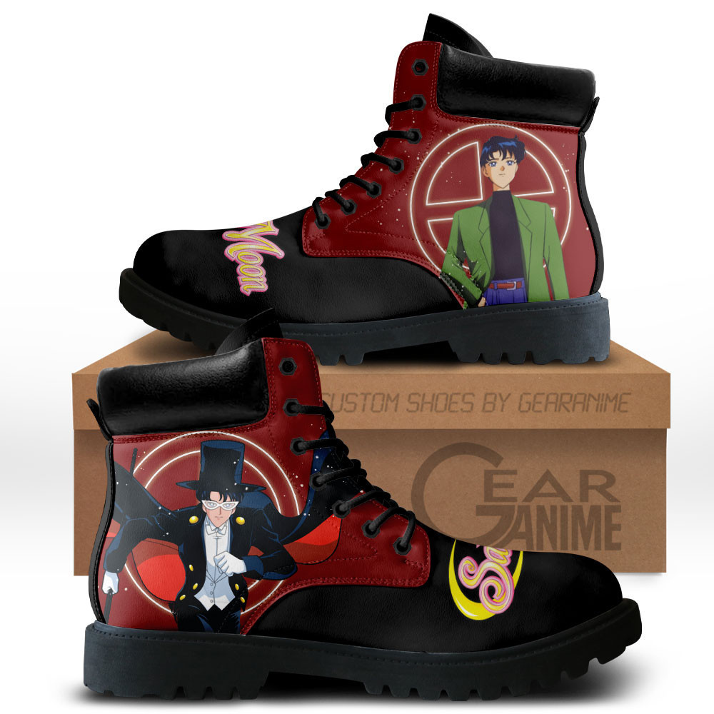 Tuxedo Mask Custom Anime Combat Boots MV3110