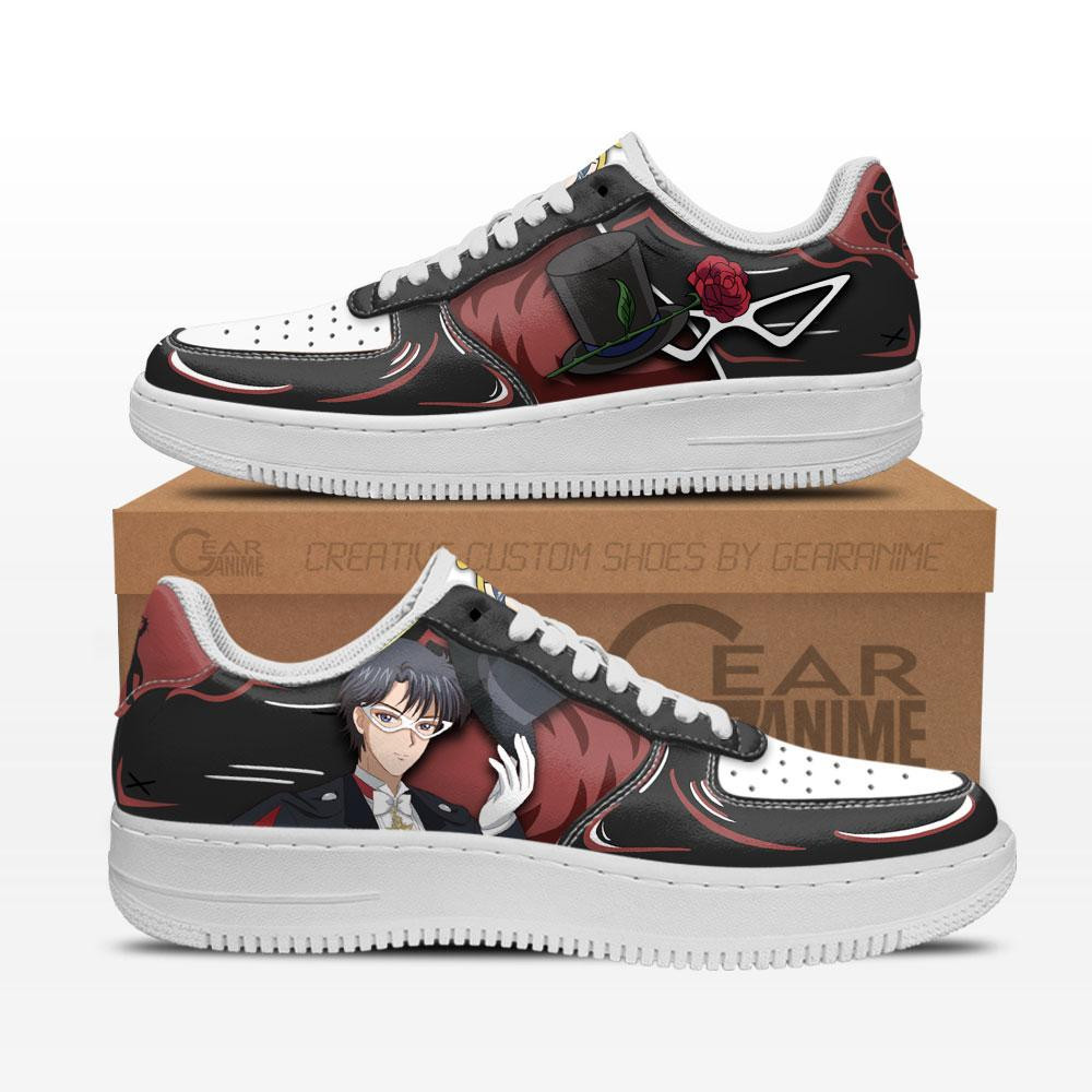 Tuxedo Mask Custom Anime Low-Top Leather Sneakers