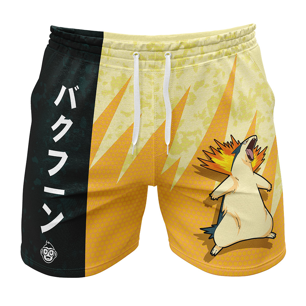 Typhlosion Classic Pokemon Gym Shorts