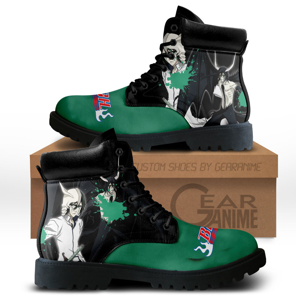 Ulquiorra Cifer Custom Anime Combat Boots MV0710