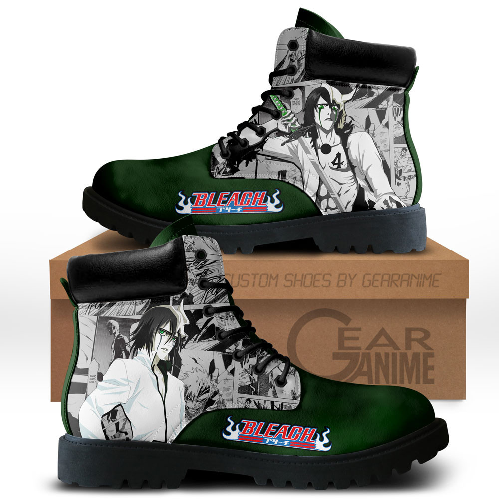 Ulquiorra Cifer Custom Anime Combat Boots NTT071