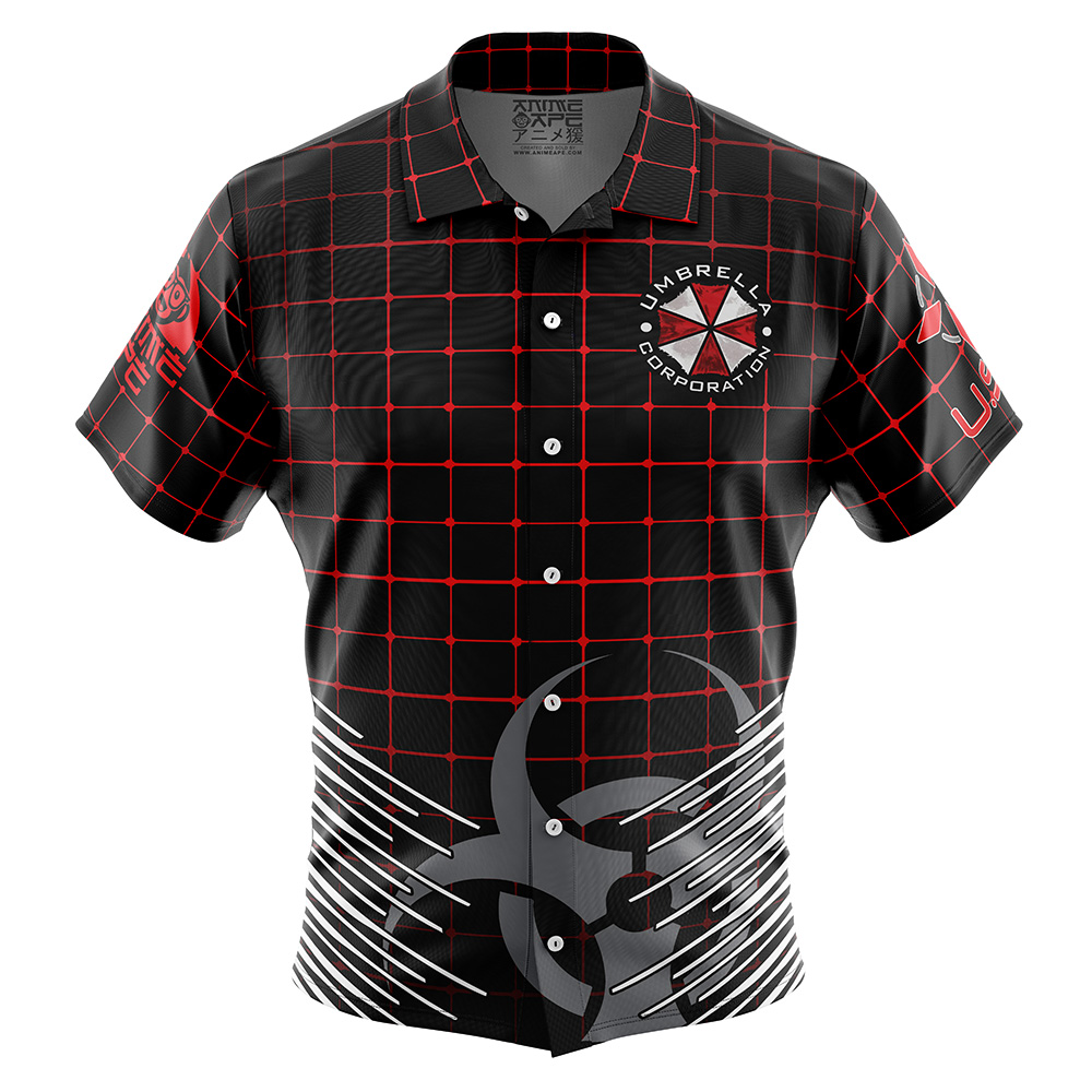 Umbrella Corp Resident Evil Button Up Hawaiian Shirt