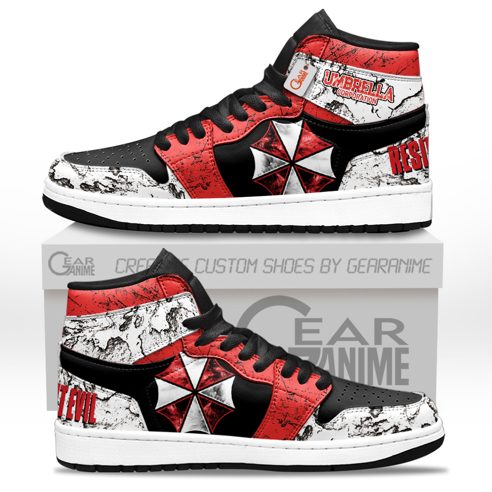 Umbrella Corporation Personalized Custom Custom Gaming High-Top Leather Sneakers