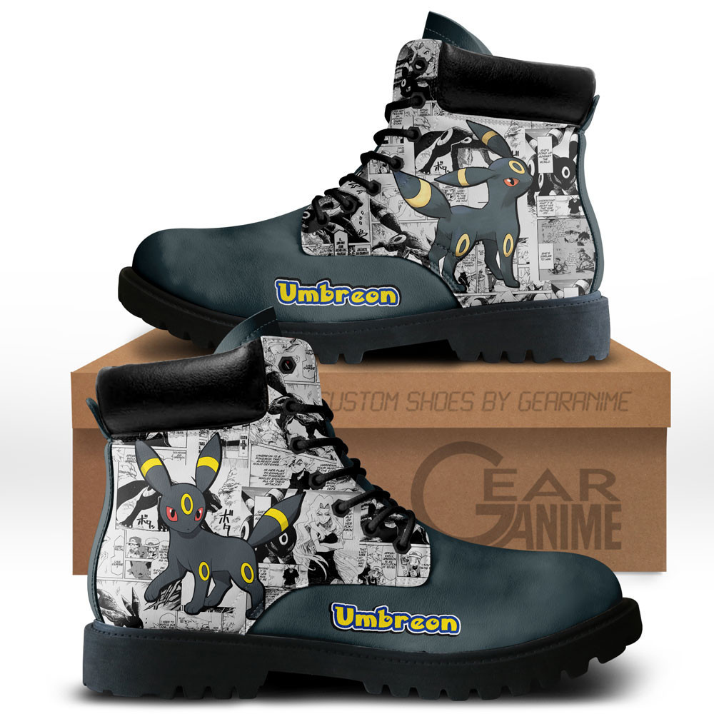 Umbreon Custom Anime Combat Boots NTT051