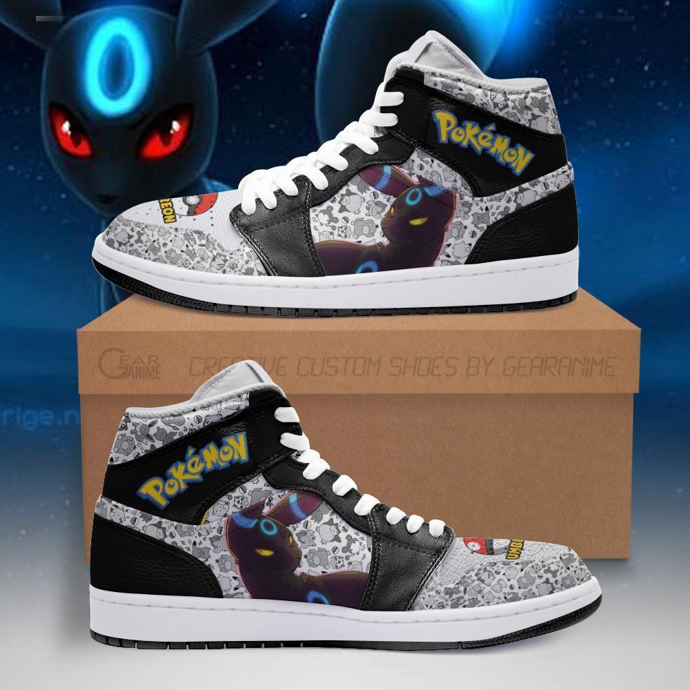 Umbreon Custom Anime High-Top Leather Sneakers PT04