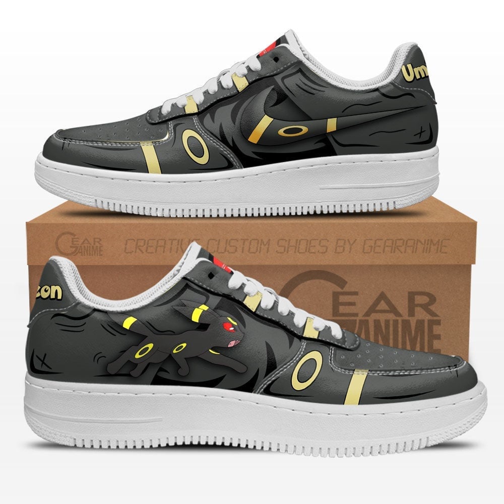 Umbreon Custom Anime Low-Top Leather Sneakers