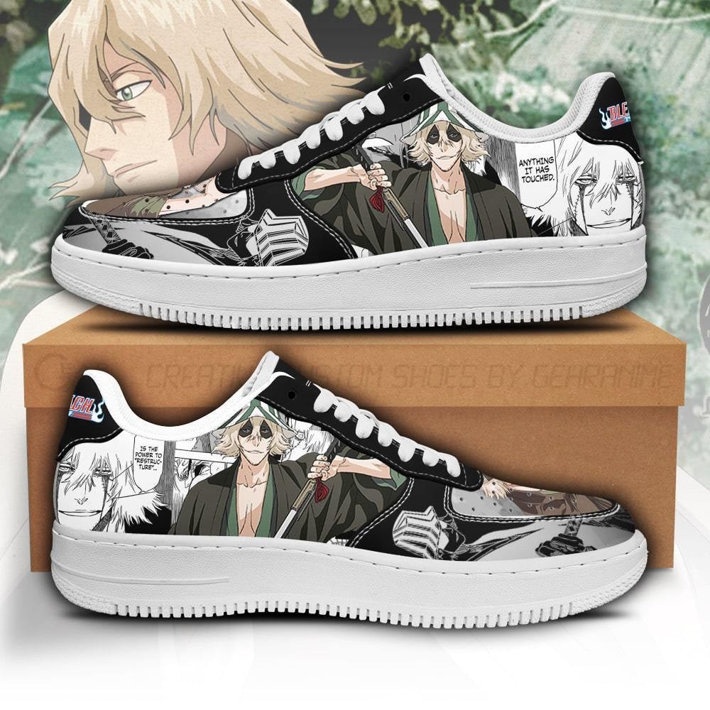 Urahara Kisuke Custom Anime Low-Top Leather Sneakers