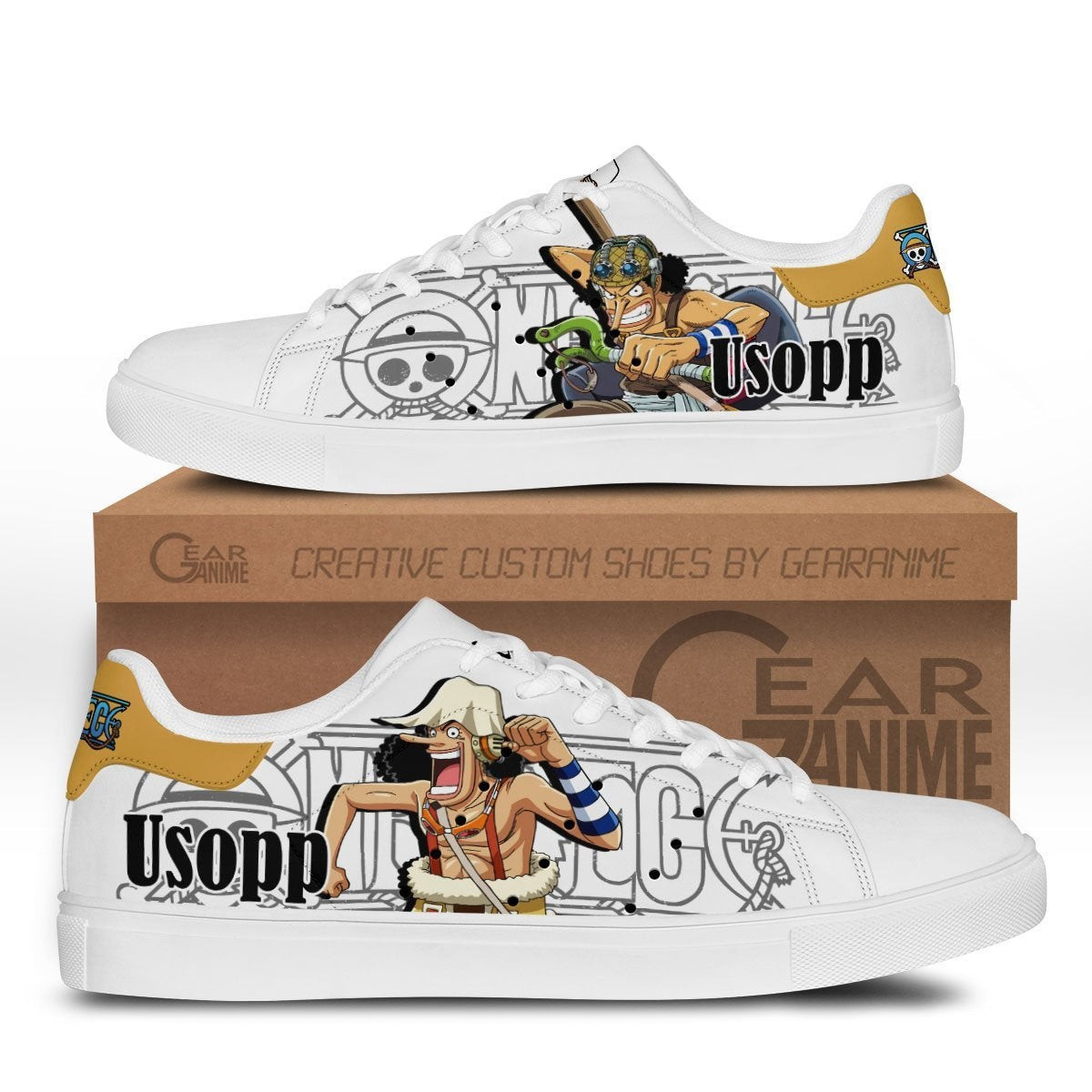 Usopp Custom Anime Classic Court Shoes