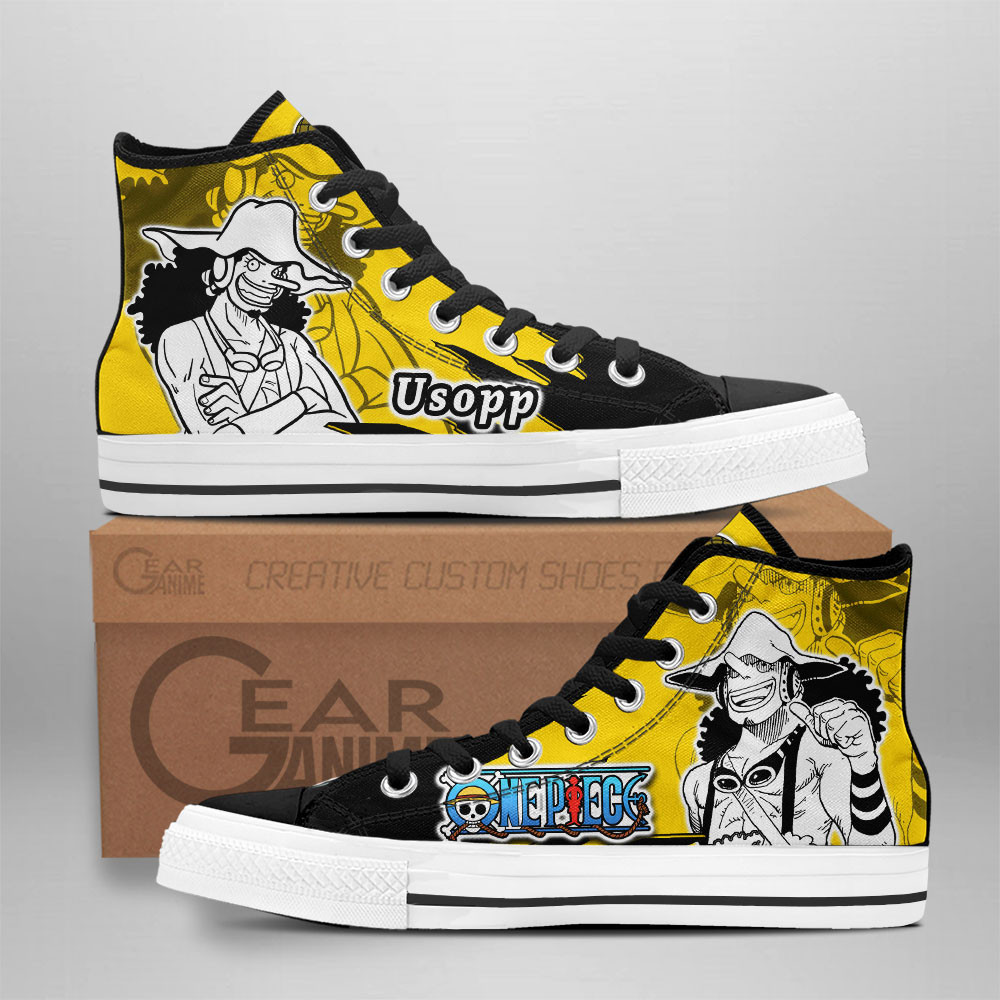 Usopp Custom Anime High-Top Canvas Shoes