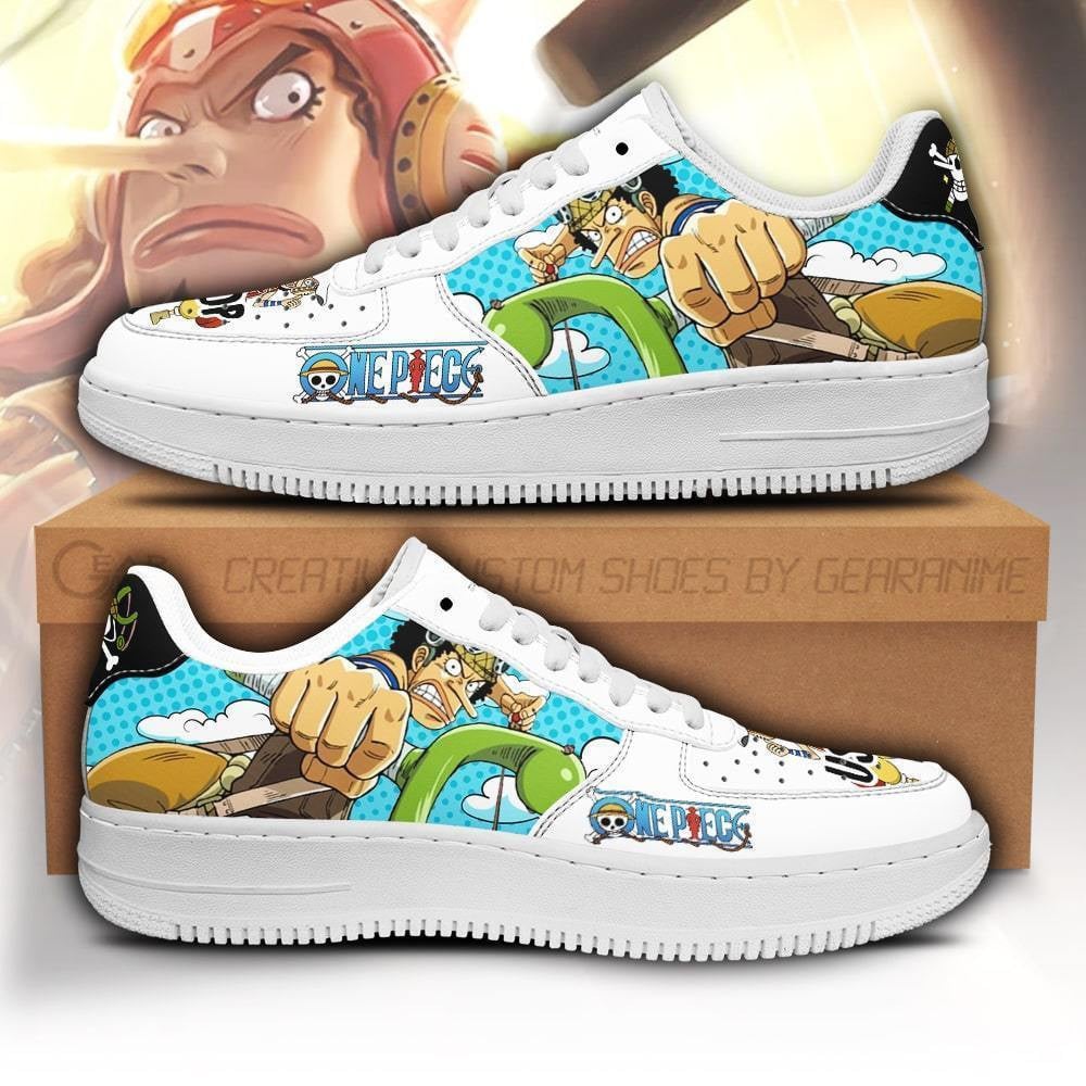 Usopp Custom Anime Low-Top Leather Sneakers