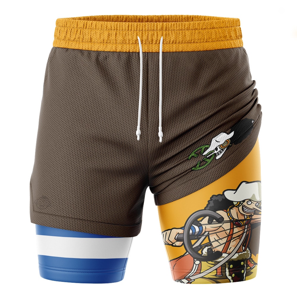 Usopp One Piece 2-in-1 Performance Shorts