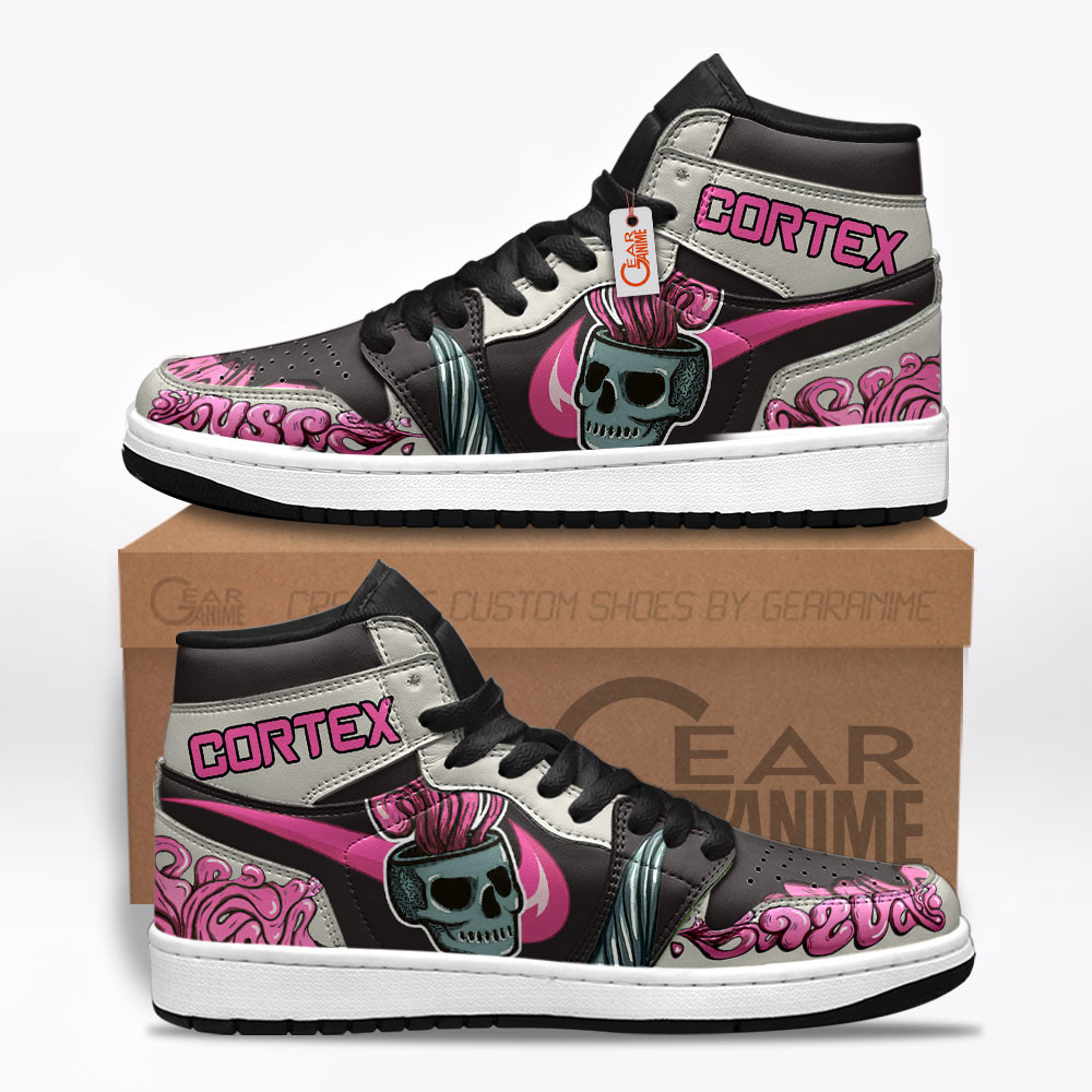 USP-S Cortex Custom Gaming High-Top Leather Sneakers Game C.S Skins