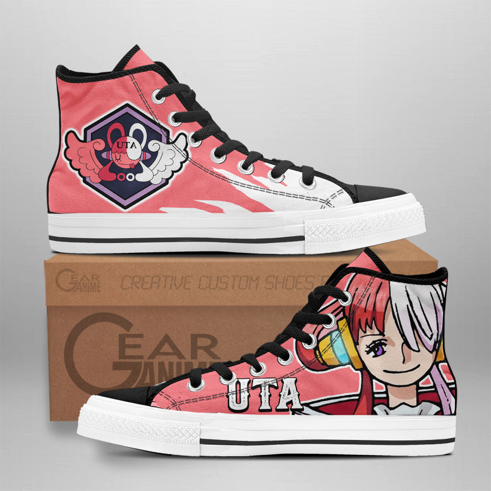 Uta Custom Anime High-Top Canvas Shoes Film Red Edition